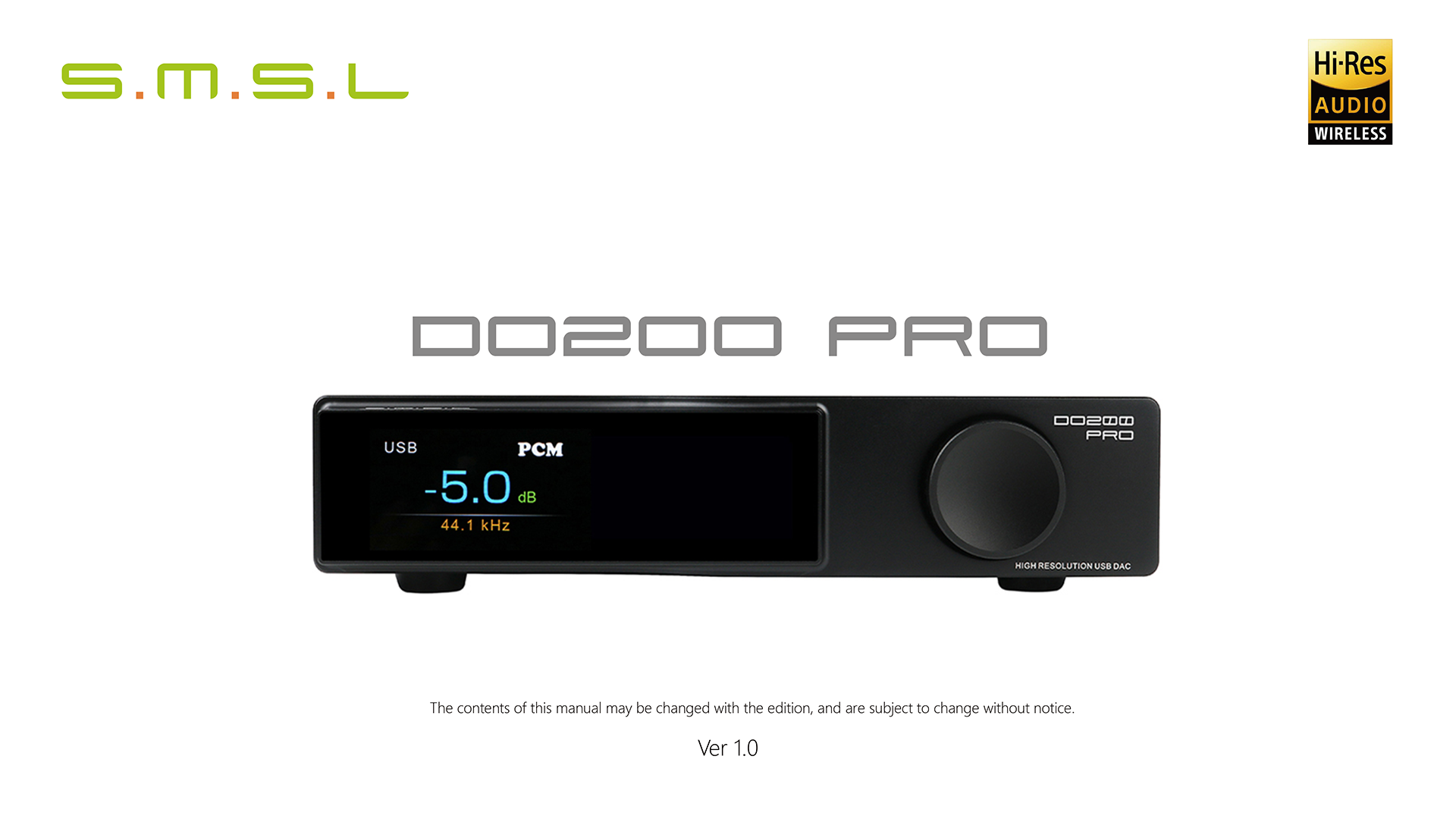 SMSL DO200 Pro 12*CS43131 Balanced DAC, PCM32Bit/768kHz DSD256